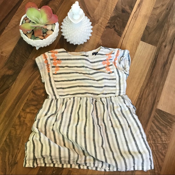 GAP Other - Baby Gap 2T short sleeve striped dress w flowers